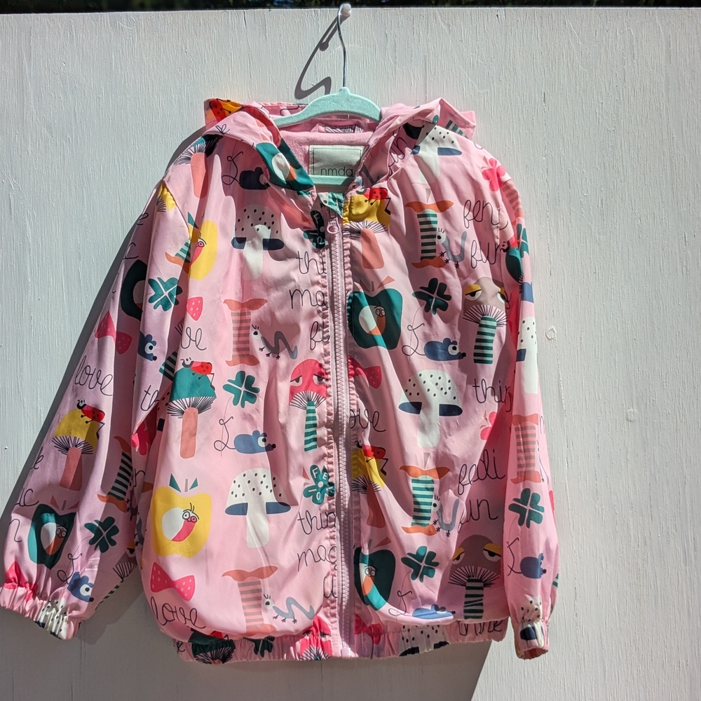 NMDG Pink Hooded Windbreaker